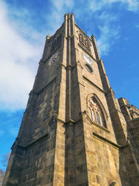 Low angle view of historical building against sky