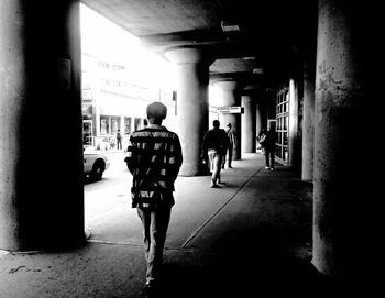 Full length of woman standing in city