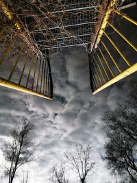 Low angle view of buildings against sky