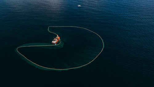 High angle view of water