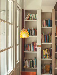 Close-up of books on table