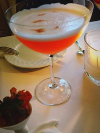 Close-up of drink on table