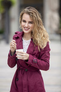 Portrait of young woman