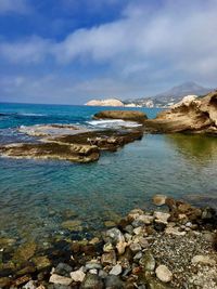 Scenic view of sea against sky