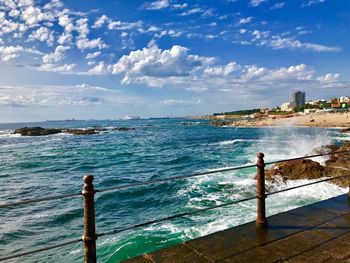 Scenic view of sea against sky