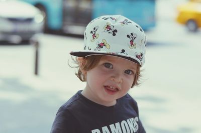 Portrait of boy smiling