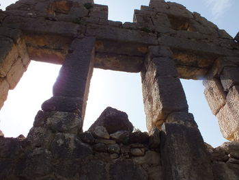 Low angle view of historical building