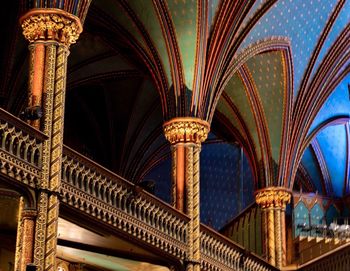 Low angle view of ceiling of building