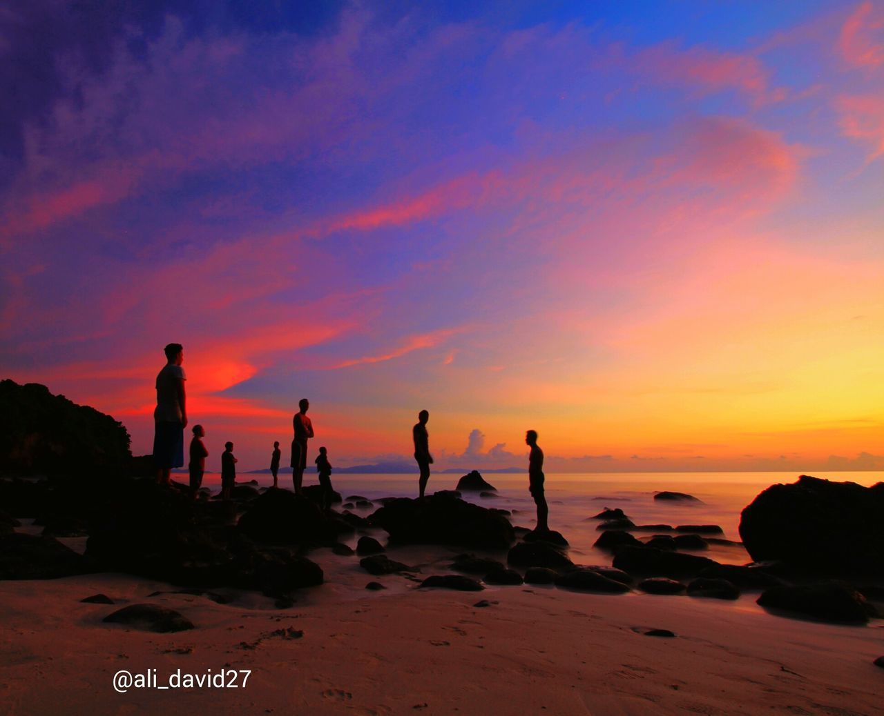 SCENIC VIEW OF SEA DURING SUNSET