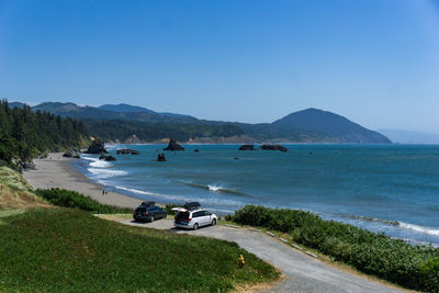Scenic view of calm sea against sky