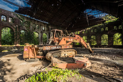 Abandoned construction site
