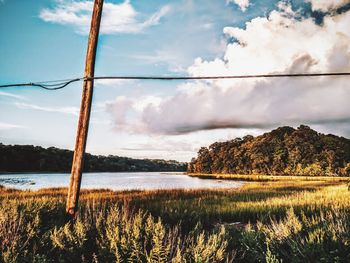 Scenic view of landscape against sky