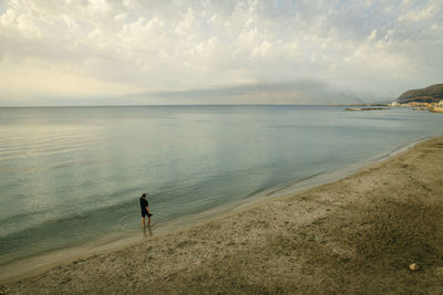 Scenic view of sea against sky