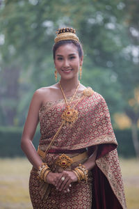 Portrait of a smiling young woman