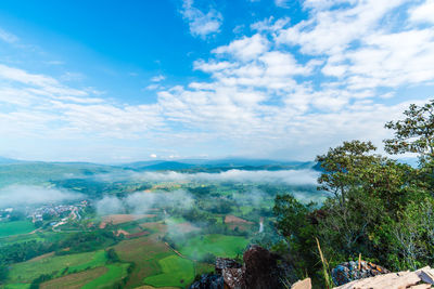 Scenic view of landscape against sky