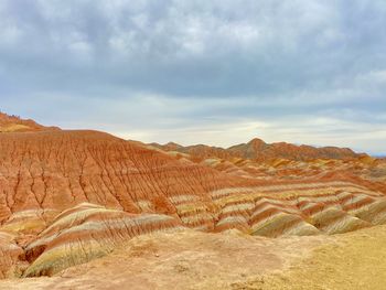 Rainbow mountain, zhangye, china