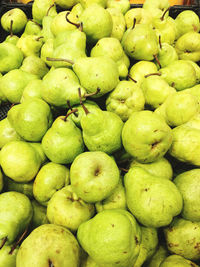 Full frame shot of fresh fruits for sale in market