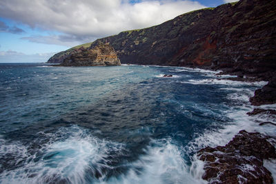 Scenic view of sea against sky