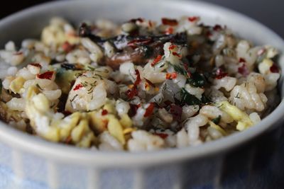 Close-up of fried rice in bowl