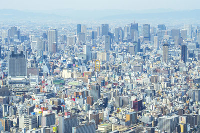 High angle view of cityscape