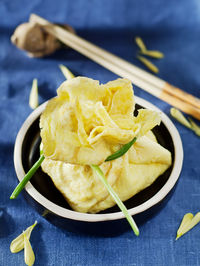 Close-up of pasta in plate