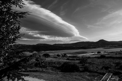 Scenic view of landscape against sky