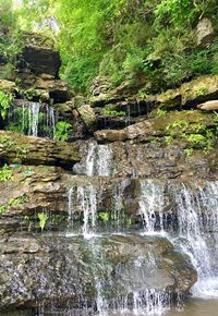 River flowing through rocks