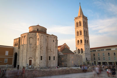 View of historic building against sky in city