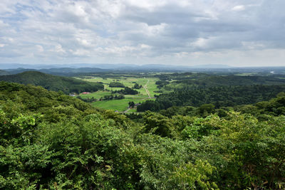 Scenic view of landscape against sky