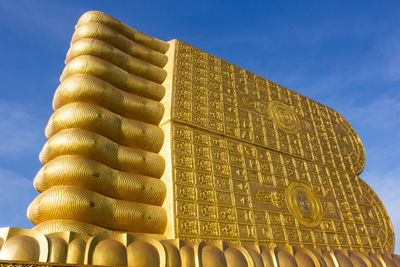 A foot of reclining buddha in thailand. generality in thailand, 