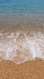 High angle view of beach