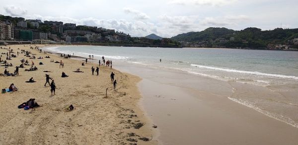 Group of people on beach