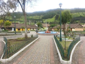 View of buildings in town