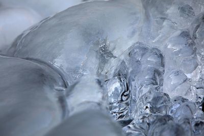 Close-up of ice crystals