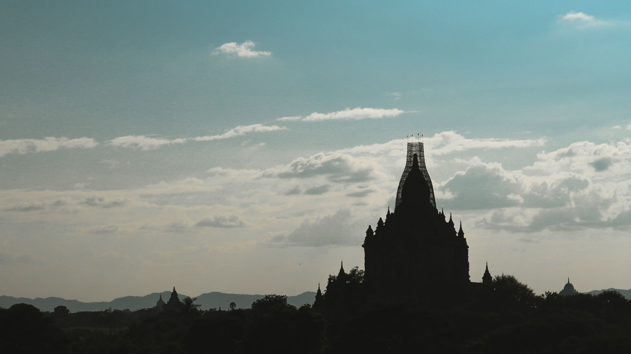 TEMPLE BUILDING AGAINST SKY