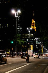 City street at night