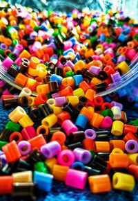 Full frame of colorful balls