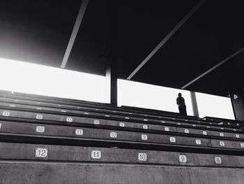 Low angle view of woman