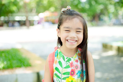 Portrait of smiling girl