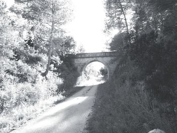 Road passing through tunnel