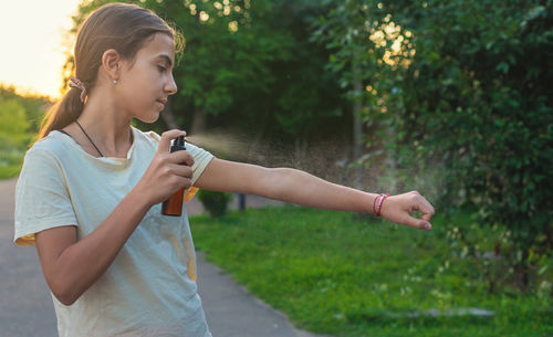 Young man using mobile phone