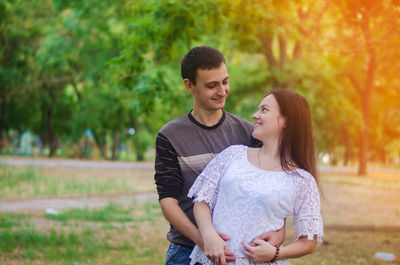 Couple of lovers in nature. boy and girl. love, relationships, feelings. lovers. selective focus