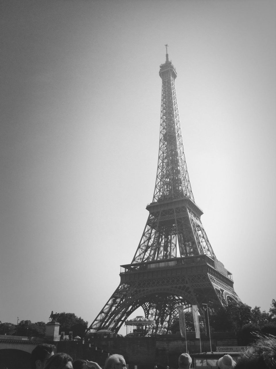 eiffel tower, architecture, built structure, tower, international landmark, famous place, tall - high, clear sky, travel destinations, tourism, capital cities, low angle view, travel, culture, building exterior, metal, history, city, copy space, tall