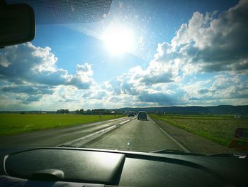 Road passing through landscape