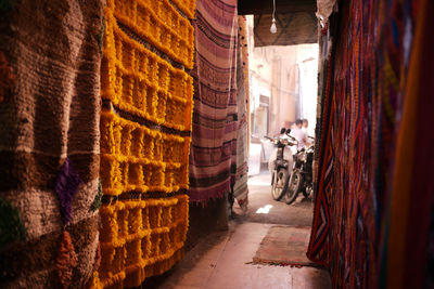 View of street in market