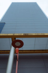 High angle view of basketball hoop