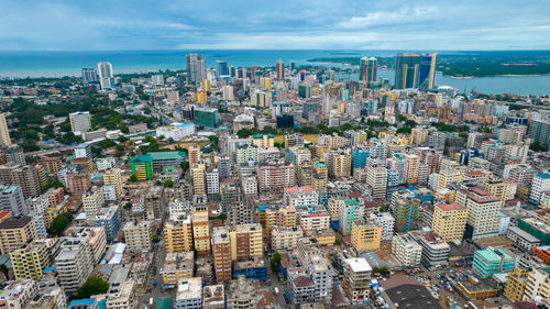 Aerial view of dar es salaam, tanzania