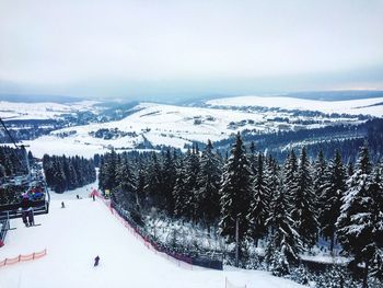 Snow covered landscape