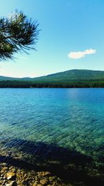 Scenic view of calm lake