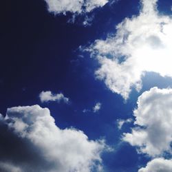 Low angle view of cloudy sky